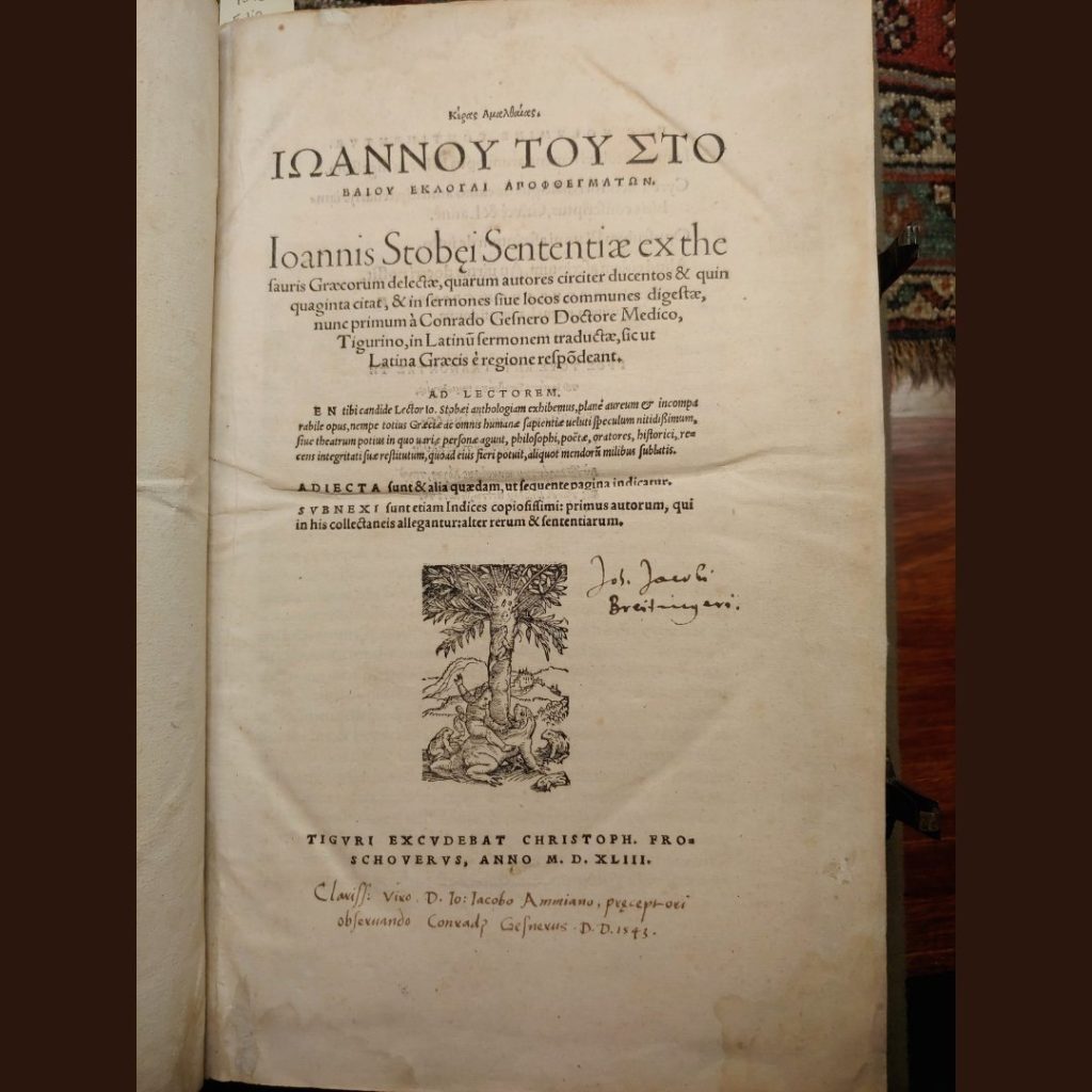 Stobaeus, Anthologium