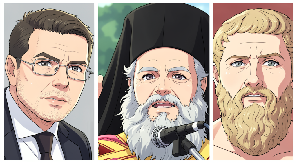 Anime Legacy | collage Plato-Christodoulos-Stephanos Chios