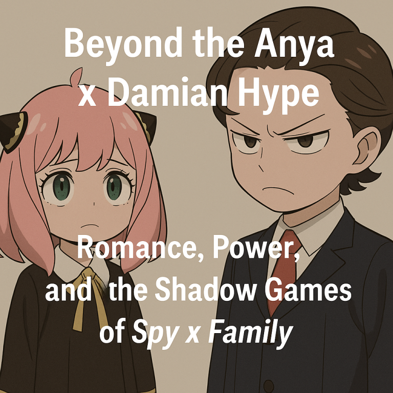 Not tsundere | Anya Forger and Damian Desmond from Spy x Family with title text 'Beyond the Anya x Damian Hype'.